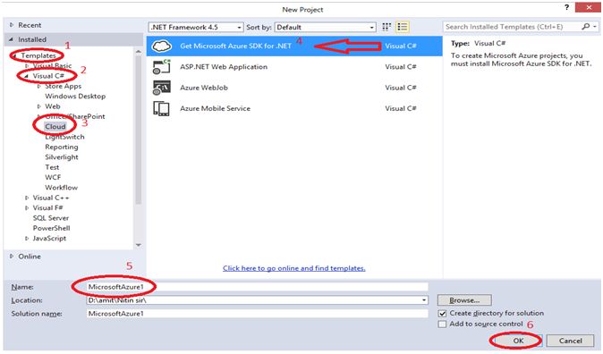 Get Microsoft Azure SDK for .NET